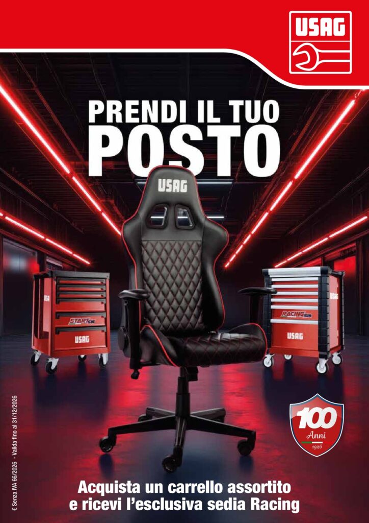 USAG – PROMO CARRELLI USAG CON SEDIA RACING IN OMAGGIO